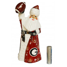 Wooden carved doll Sport Santa Claus Georgia Bulldogs . Free worldwide shipping.