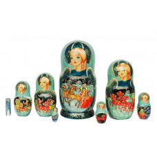 Matryoshka nesting doll Girl with plait2 . Free worldwide shipping.