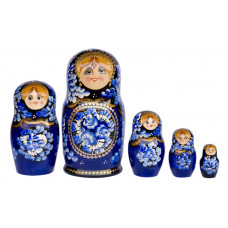 Matryoshka nesting doll Zhostovskaya2. Free worldwide shipping.