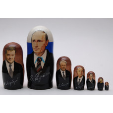 Matryoshka nesting doll Russian politicians 7 pieces Free worldwide shipping