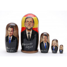 Matryoshka nesting doll Spanish politicians. Free worldwide shipping.