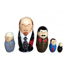 Matryoshka nesting doll Lenin, soviet, russian politians Free worldwide shipping