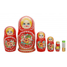 Matryoshka nesting doll Zhostovskaya7 Free worldwide shipping