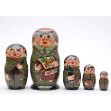 Matryoshka nesting doll military men Free Worldwide shipping